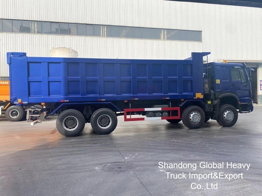 Φορτηγό HOWO 8X4 /6X4 Ανατρεπόμενο Φορτηγό Sinotruk Tipper 12 τροχών 50 τόνων Μεταχειρισμένο Ανατρεπόμενο Φορτηγό