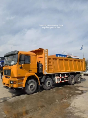 Μεταχειρισμένο Υψηλής Ποιότητας Shacman 8*4 12 Τροχών 380hp F3000 X3000 f2000 Ανατρεπόμενο Φορτηγό