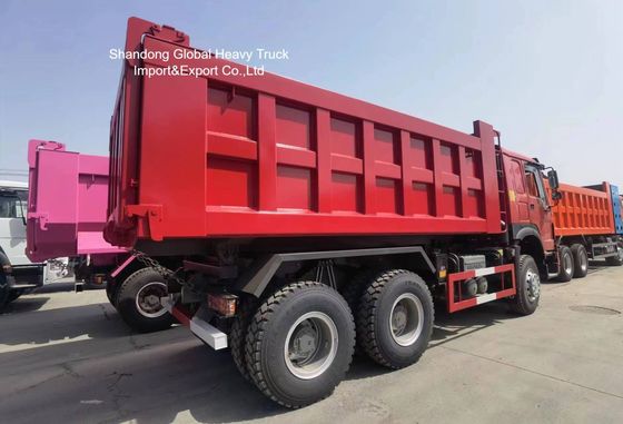 Ανατρεπόμενο φορτηγό βαρέως τύπου HOWO 8×4 με κινητήρα 420 ίππων και ενισχυμένο πλαίσιο για εξόρυξη Τανζανίας