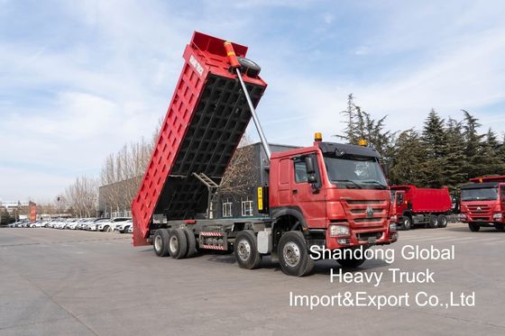 Sinotruk HOWO 8×4 φορτηγό με κινητήρα 420HP και ενισχυμένο σώμα φορτίου για βαριά εξόρυξη