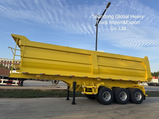 4 Axle U-Shape Dump Trailer with 80-120 Ton Loading Capacity for Heavy-Duty Transport