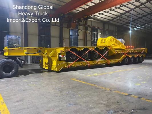 40ft βαρύ φορτίο τριάξονα επίπεδα ημιπροκατασκευή - ECE, CE πιστοποιημένο