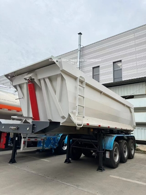 Τριάξονα ατσάλινα ημιπρόσφυγα 95000kg χωρητικότητα φορτίου