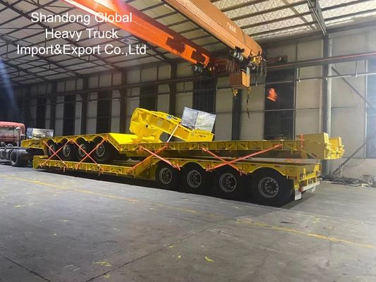 40ft βαρύ φορτίο τριάξονα επίπεδα ημιπροκατασκευή - ECE, CE πιστοποιημένο