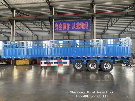 3 άξονες 50 τόνων φράχτης ημιπροσελήντρο με εναέρια ανάρτηση