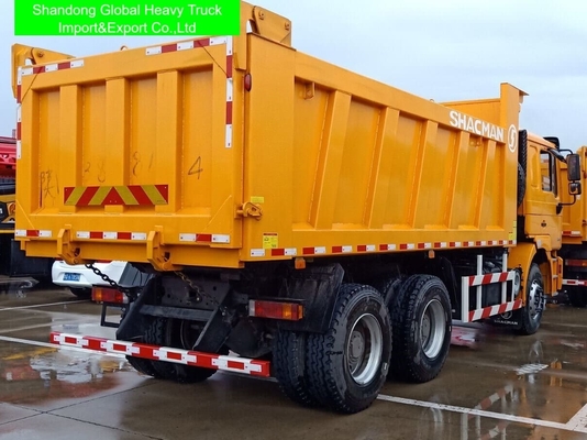 Νέο ή μεταχειρισμένο φορτηγό Shacman 6x4 ντάμπερ με Euro 2 εκπομπές 10 προς τα εμπρός κιβώτιο ταχυτήτων και 8329x2490x3450mm Προδιαγραφή