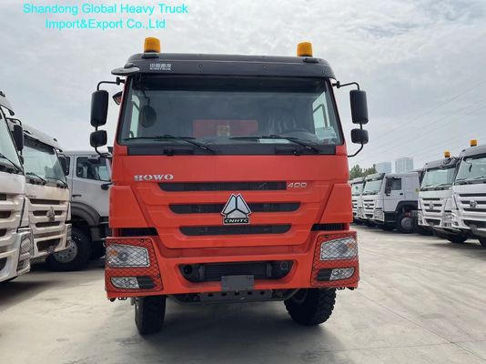 HOWO-7 8x4 βαρύ φορτηγό απορριμμάτων με 12.00R20 ελαστικά 400L δεξαμενή καυσίμου και 8600×2300×1500 mm φορτηγό