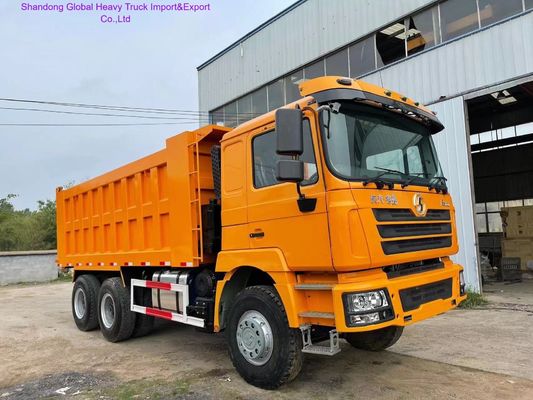 Shacman F3000 φορτηγό απορριμμάτων με Euro 3 πρότυπο εκπομπών 400 HP κινητήρα και 6x4 τροχός κίνησης για βαριά εξόρυξη