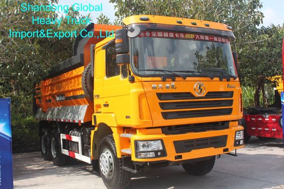 Shacman F3000 φορτηγό απορριμμάτων με Euro 3 πρότυπο εκπομπών 400 HP κινητήρα και 6x4 τροχός κίνησης για βαριά εξόρυξη