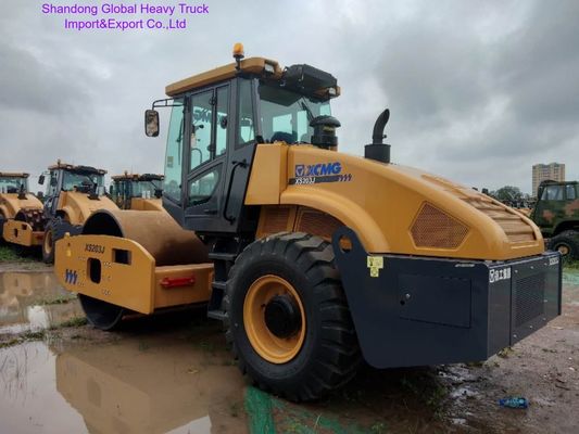 XCMG XS203J 20 τόνων Single Drum Vibratory Road Roller με κινητήρα 132 kW για συμπιεσμό βαρέων φορτίων