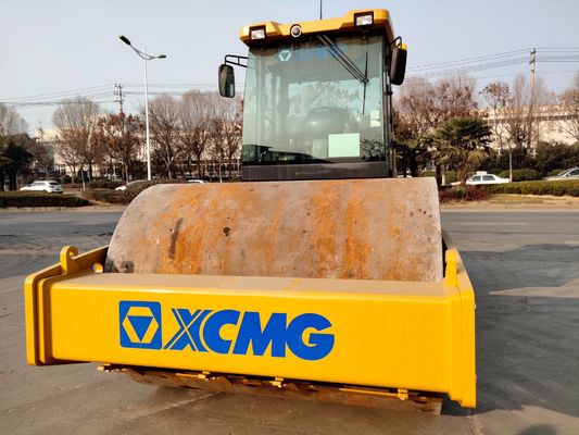 XCMG XS203J 20 τόνων Single Drum Vibratory Road Roller με κινητήρα 132 kW για συμπιεσμό βαρέων φορτίων