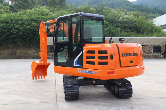 Lonking CDM6060 6-Ton Mini Crawler Excavator with 36.2kw Power and 5900*2000*2600 mm Dimensions