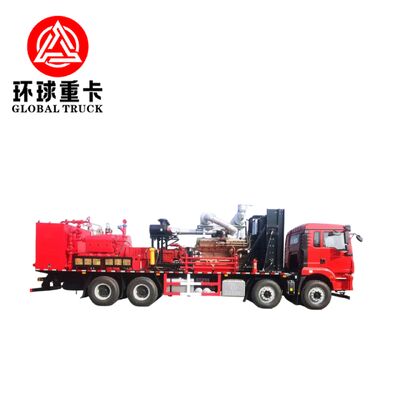 2800HP φορτηγό μονάδας ρωγμάτωσης πετρελαϊκών πετρελαίων με αντλία βαλβίδας υψηλής πίεσης και διαμόρφωση οδήγησης 8 × 6 για γεωτρήσεις πετρελαίου