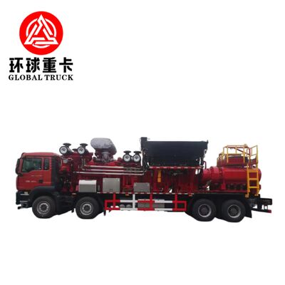 2800HP φορτηγό μονάδας ρωγμάτωσης πετρελαϊκών πετρελαίων με αντλία βαλβίδας υψηλής πίεσης και διαμόρφωση οδήγησης 8 × 6 για γεωτρήσεις πετρελαίου
