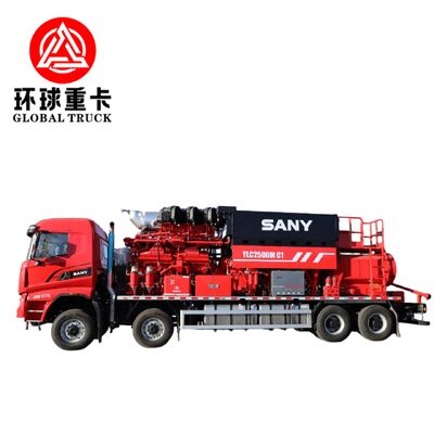 2800HP φορτηγό μονάδας ρωγμάτωσης πετρελαϊκών πετρελαίων με διαμόρφωση 8 × 6 κινήσεων και αντλία υψηλής πίεσης για γεωτρήσεις πετρελαίου