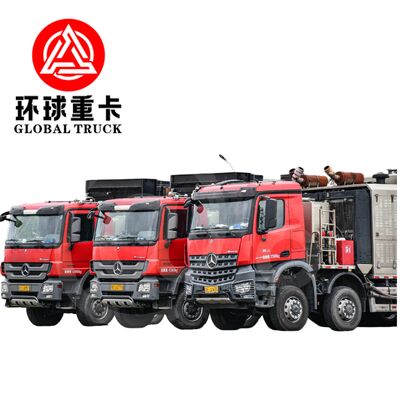 2800HP φορτηγό μονάδας ρωγμάτωσης πετρελαϊκών πετρελαίων με διαμόρφωση 8 × 6 κινήσεων και αντλία υψηλής πίεσης για γεωτρήσεις πετρελαίου