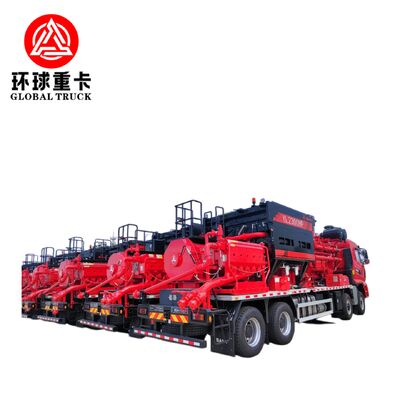 Οχήμα σπάσματος πετρελαίου Shacman 8×6 με κινητήρα ντίζελ Euro 6 και εκτόπισμα αντλίας 1697L/Min