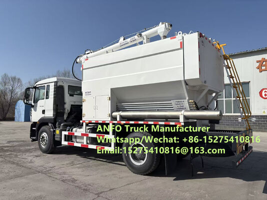 Νέα χαμηλής τιμής HOWO 10/15/20/30T BCLH-10 ανάμειξη και φόρτιση επιτόπιας χρήσης κοκκώδεις εκρηκτικές ουσίες αμμωνίου ANFO Τροχόσπιτο Εξάτμιση εξάτμισης υπηρεσία γεωτρήσεις Καζακστάν/Ουζμπεκιστάν/Ινδονησία/ΚΟΝΓΟ RDC TRADE MMU
