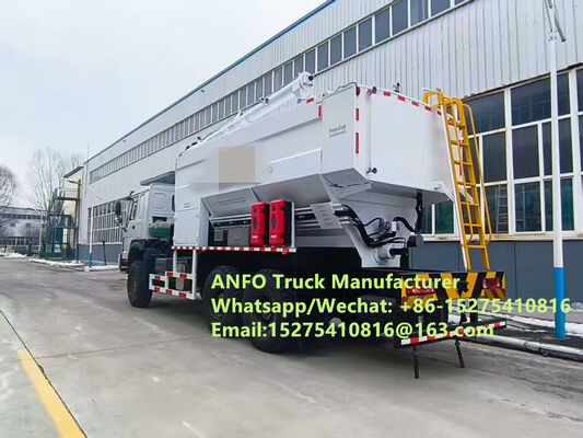 Καλές επιδόσεις εκτός δρόμου 6x6 8x8 10/15/20/30T ανάμειξη και φόρτιση εκρηκτικών χύδην ANFO Τροφοφόρα Εμυλσία Υπηρεσία εκρήξευσης γεωτρήσεις Ζάμπια / Ζιμπάμπουε / Τανζανία / Γκάνα / Γουινέα / Ναμίμπια / Γουιάνα