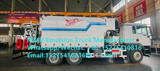 Πολυλειτουργικό SINOTRUCK HOWO 15/20/25/30Ton φορτηγό ανάμιξης και φόρτωσης γαλακτώματος, μονάδα παραγωγής εκρηκτικών υλών ANFO χύδην, κινητή μονάδα παραγωγής εκρηκτικών υλών Монгол НЭГ DRC ΠΕΡΟΥ ΓΚΑΝΑ ΖΙΜΠΑΜΠΟΥΕ Υπηρεσία εξόρυξης εκρηκτικών υλών MMU