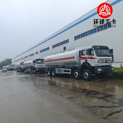 Φορτηγό Βυτιοφόρο Καυσίμου Diesel Beiben 8×8 35000L με Στιβαρό Σασί Εκτός Δρόμου για Περιοχές Εξόρυξης του Κονγκό