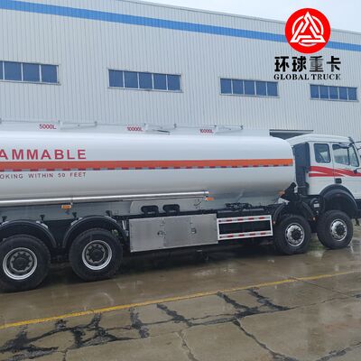 Τεχνικό φορτηγό Beiben 8x8 35000L για την εξορυκτική βιομηχανία του Κονγκό