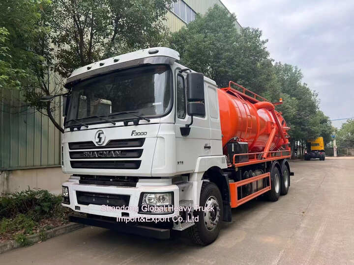 Shacman F3000 6X4 Καθαριωτικό φορτηγό αναρρόφησης 20 κυβικά μέτρα όγκος 300HP