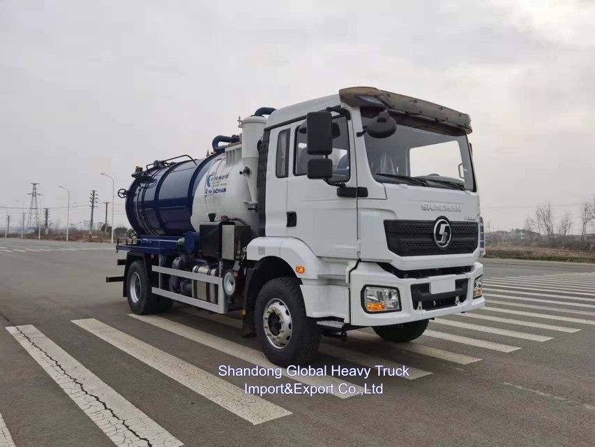 Φορτηγό λυμάτων κενού DONGFENG 4*2 5000L με 280hp ίππους για αποτελεσματική συλλογή ιλύος