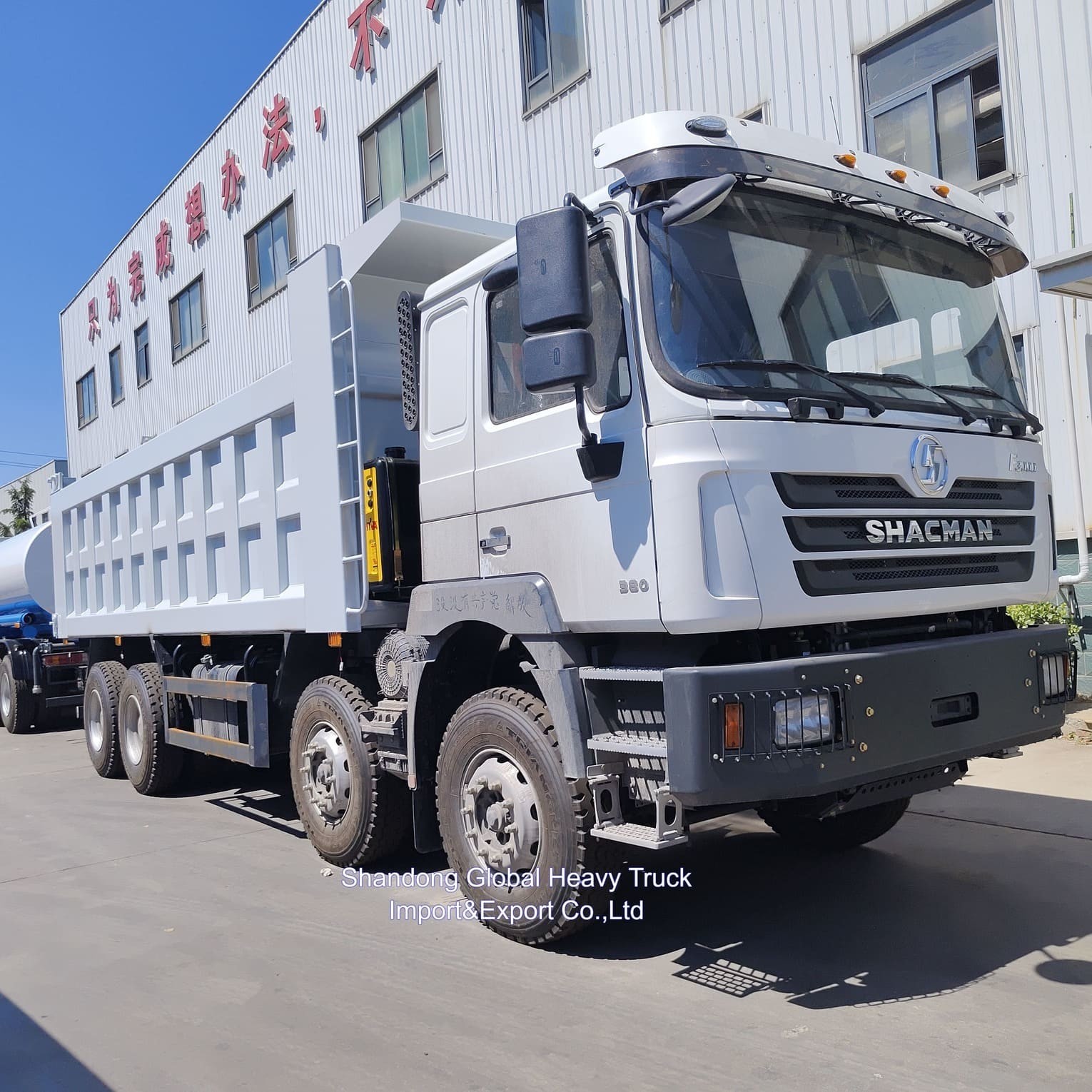 Shacman 30m3 Largo Box 8X4 12 τροχών βαρύ φορτηγό 400HP κινητήρας ντίζελ Νέα κατάσταση φορτηγό