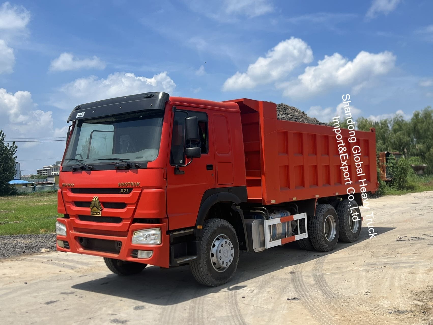 Euro2 Sinotruck 40 τόνων Χρησιμοποιούμενα 10 τροχούς HOWO Τρακτικό φορτηγό