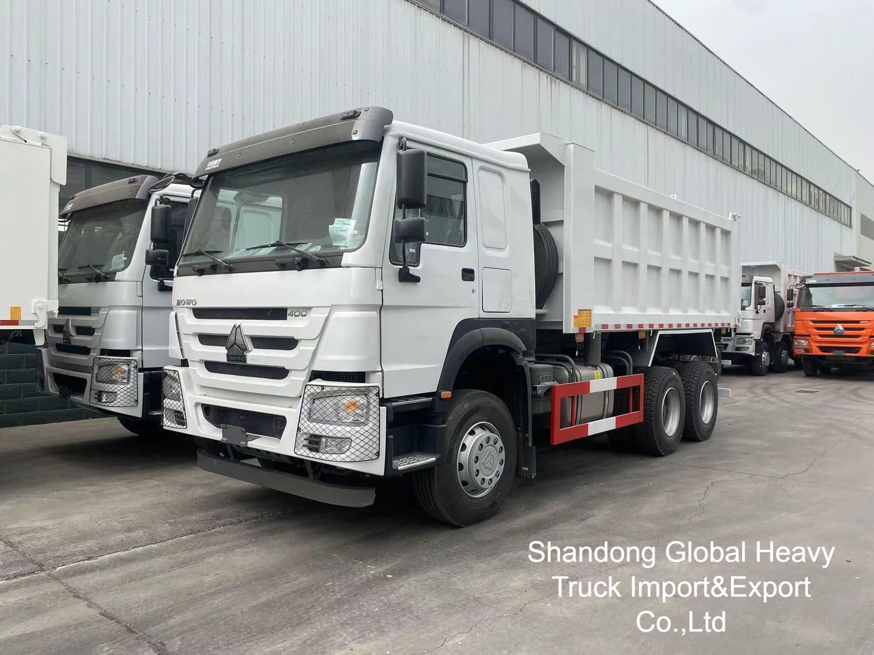 Μεταχειρισμένα Shacman HOWO 10 Τροχοί 371HP/380HP/400HP/430HP Ανατρεπόμενα Φορτηγά