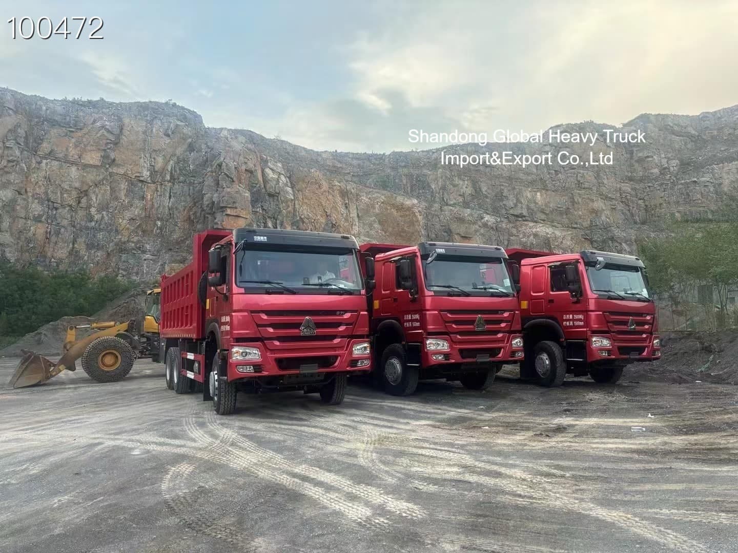 Ανατρεπόμενο φορτηγό βαρέως τύπου HOWO 8×4 με κινητήρα 420 ίππων και ενισχυμένο πλαίσιο για εξόρυξη Τανζανίας
