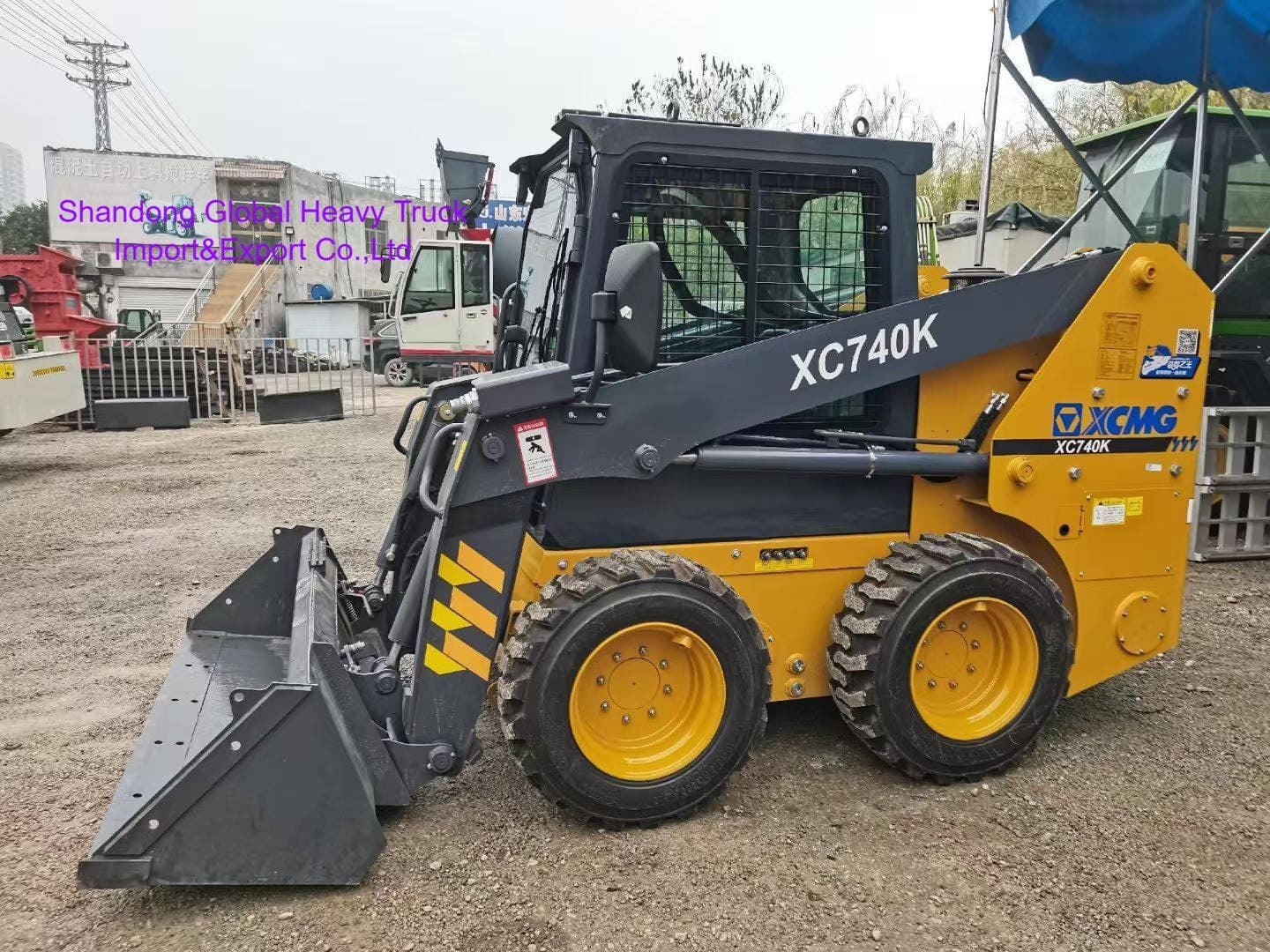 XCMG XC740K Skid Steer Loader 1t Ονομαστικό Φορτίο Συμπαγής Κατασκευή