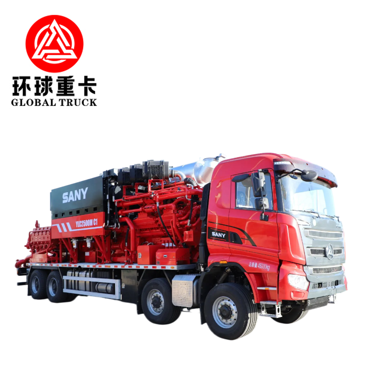 Φορτηγό Υδραυλικής Ρωγμάτωσης Πετρελαίου XYLC2500 8×6 με 2500 HP και Πίεση 15.000 psi για Εξόρυξη Άνευ Συμβατικών Πετρελαίου και Φυσικού Αερίου