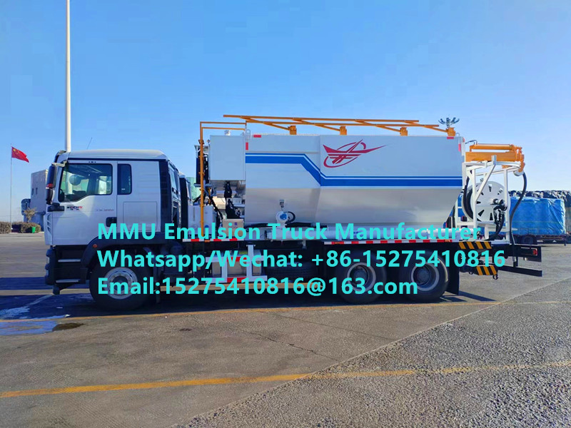 Camions multifonctionnels SINOTRUCK HOWO 15/20/25 tonnes pour le mélange et le chargement d'émulsions, explosifs en vrac ANFO, Mongolie, RDC, Pérou, Ghana, Zimbabwe. Service de dynamitage minier MMU
