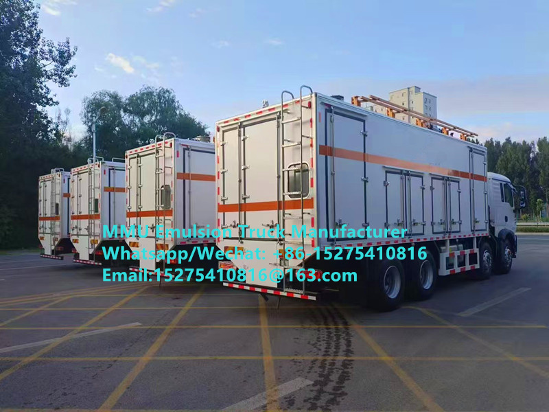 CUSTOMIZED CHINA MADE ORICA TREAD 15TON LOAD CAPACITY MIXING AND CHARGING EMULSION BULK EXPLOSIVE TRUCK MONGOLIA MINES BLAST KAZAKHSTAN UZBEKISTAN INDONESIA CONGO DRCMMU FOR SIMANDOU IRON ORE