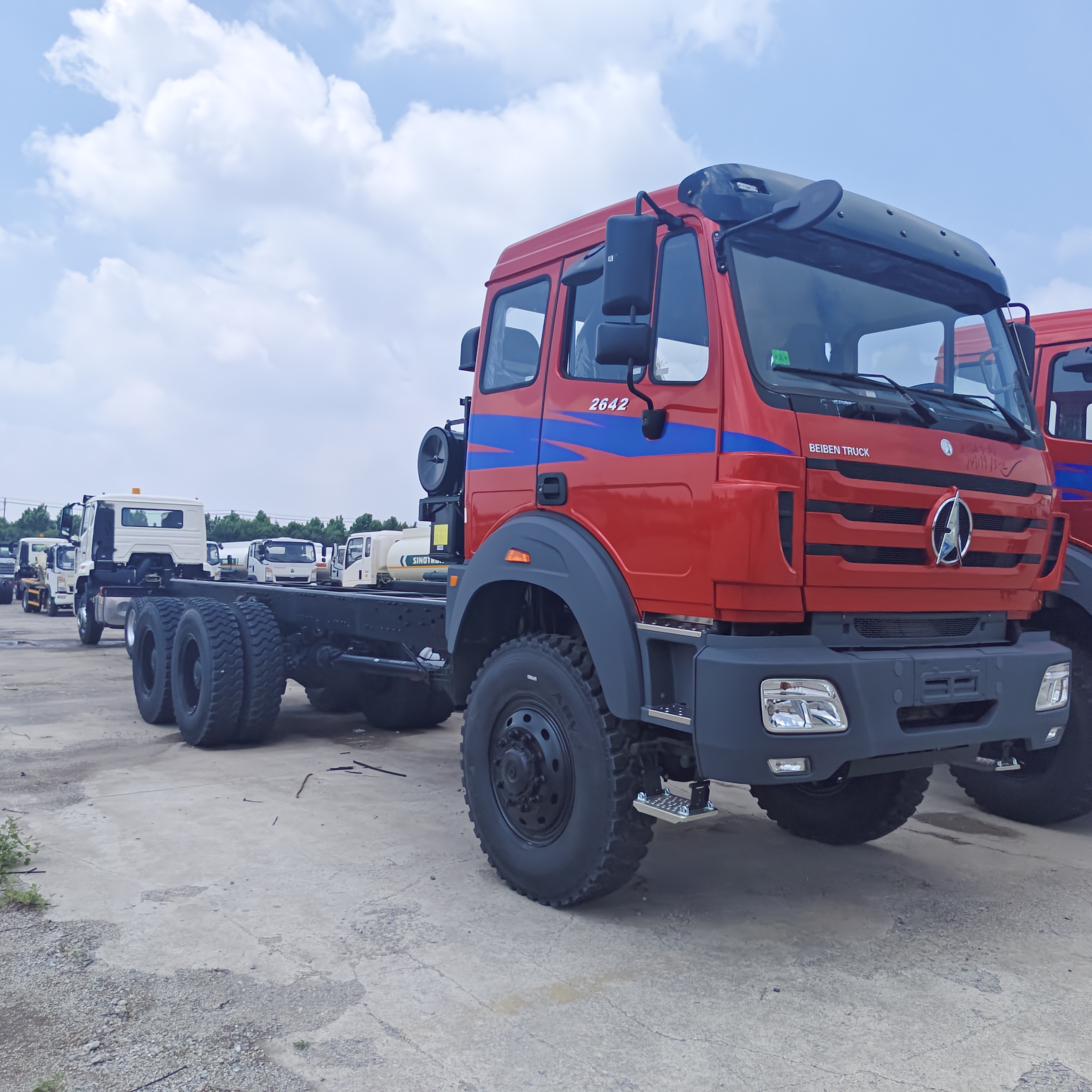 BEIBEN 2638 6×4 ορυχείο Dump Truck με 380HP WEICHAI κινητήρα και 25-35 τόνων ωφέλιμο φορτίο για τη μεταφορά βαρέων φορτίων