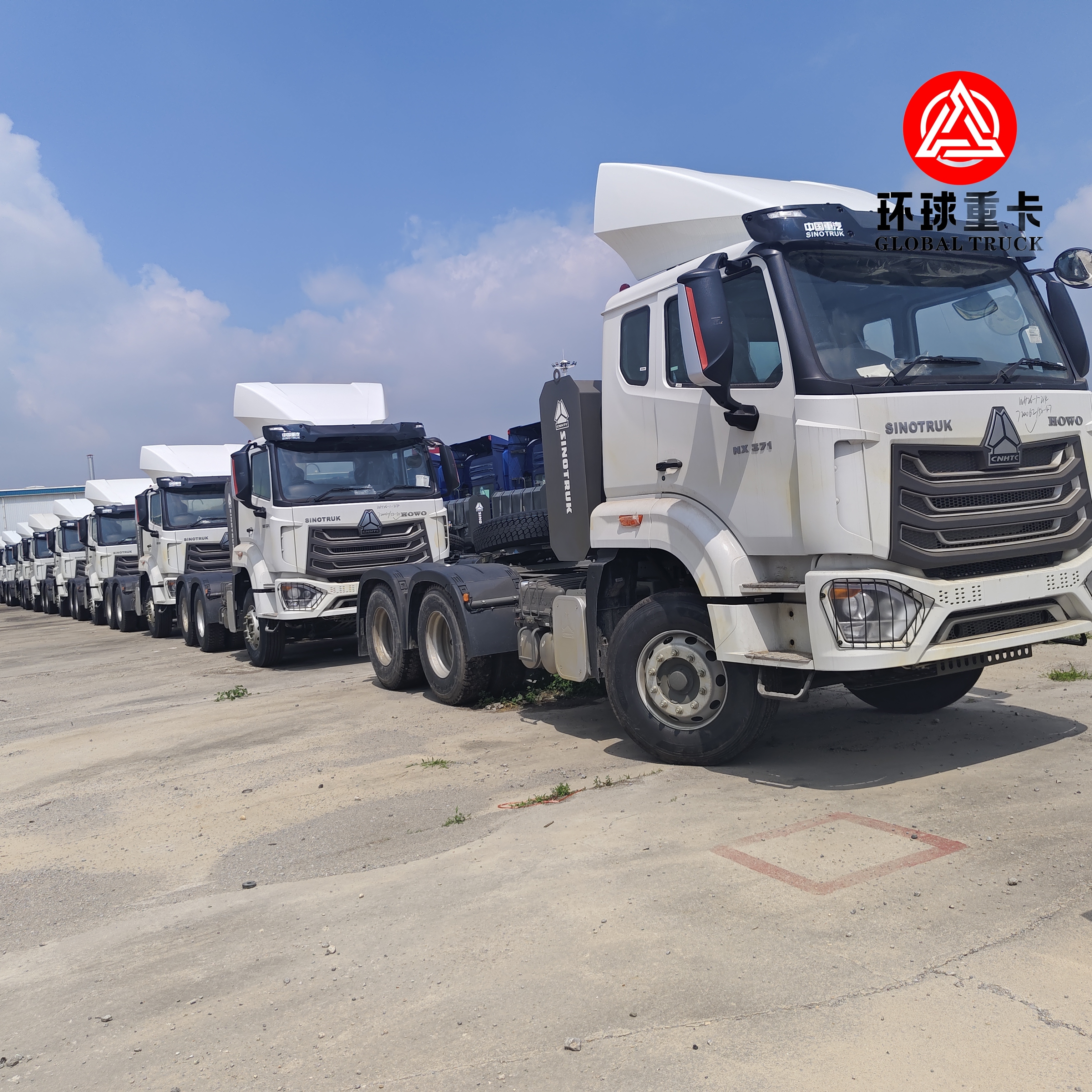 Όλον νέο Sinotruk HOWO NX 6x4 400HP Τρακτόρο για βαρύ φορτίο και μεταφορά εμπορευματοκιβωτίων