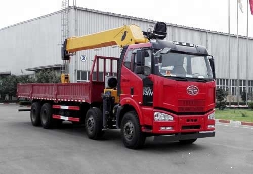 4 τοποθετημένος φορτηγό γερανός αξόνων 8x4, υδραυλικός γερανός φορτηγών 12 τόνου